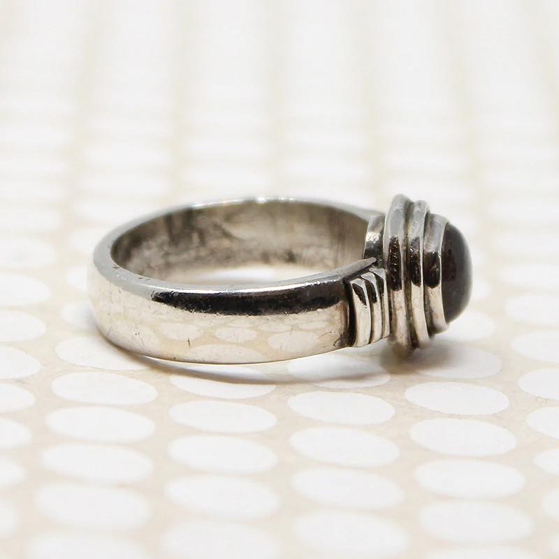 Labradorite Cabochon in Sterling Ring