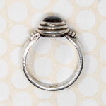 Labradorite Cabochon in Sterling Ring