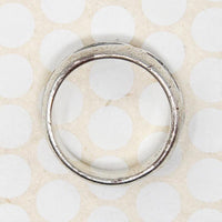 Sterling Silver Band with Inlaid Triangles