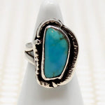 Tropical-Blue Turquoise Navajo Sterling Ring