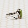 Olive Green Turquoise in Sterling Ring