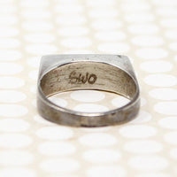 Malachite in Sterling Signet Ring