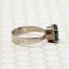 Intense Turquoise in Simple Silver Solitaire