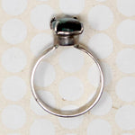 Intense Turquoise in Simple Silver Solitaire