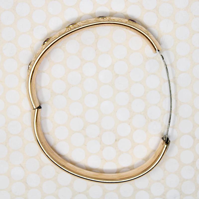 Blushing Beauty Rosy Bangle with Pink Paste