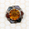 Scottish Pebble Brooch with Citrine & Agates