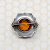 Scottish Pebble Brooch with Citrine & Agates