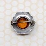 Scottish Pebble Brooch with Citrine & Agates