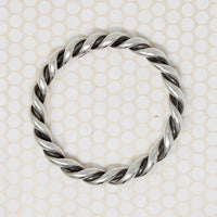 Victorian Sterling Silver Twist Bangle