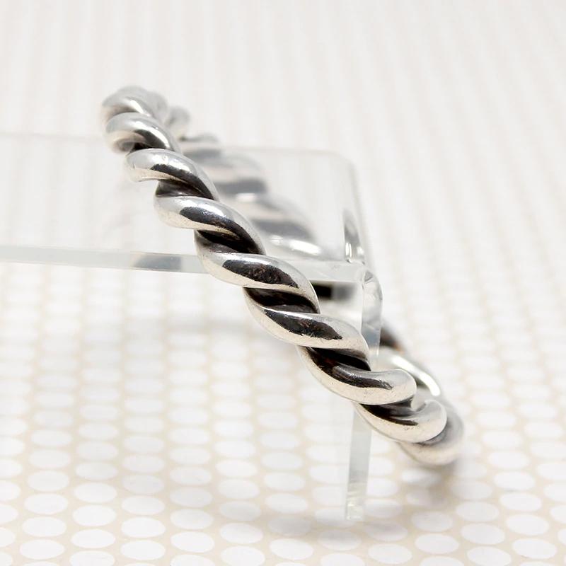 Victorian Sterling Silver Twist Bangle