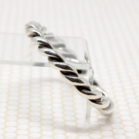 Victorian Sterling Silver Twist Bangle