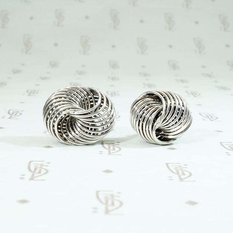 Sterling Silver Spiral Stud Earrings