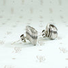 Sterling Silver Spiral Stud Earrings