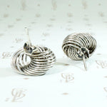 Sterling Silver Spiral Stud Earrings