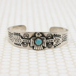 Thunderbird Cuff Bracelet with Rocker Designs