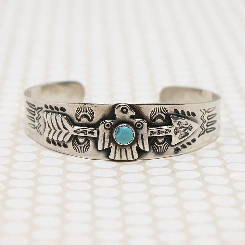 Thunderbird Cuff Bracelet with Rocker Designs