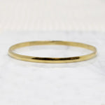 Shiny Half Round Gold Filled Bangle