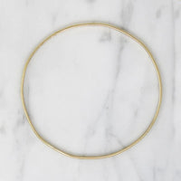 Shiny Half Round Gold Filled Bangle