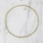 Shiny Half Round Gold Filled Bangle