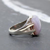 Architectural Blue Agate Ring in Sterling