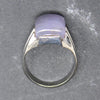 Architectural Blue Agate Ring in Sterling