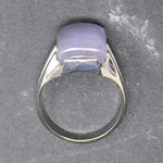 Architectural Blue Agate Ring in Sterling