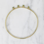 Gold Filled Bangle Studded with Peridot