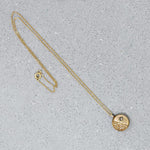 Engraved Victorian Pendant with Diamond Accent