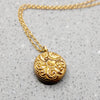 Engraved Victorian Pendant with Diamond Accent