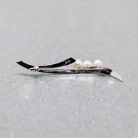 Tender Blades of Grass Brooch with Pearls