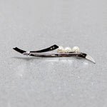 Tender Blades of Grass Brooch with Pearls