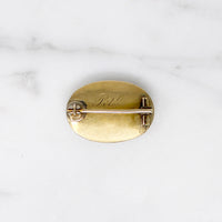 Pet's Sentimental Blond Hair Work Lace Pin