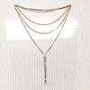 Long Supple Victorian Slide Chain with Opal