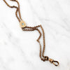 Long Supple Victorian Slide Chain with Opal