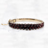 Glittering Graduated Bohemian Garnet Bracelet