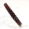 Glittering Graduated Bohemian Garnet Bracelet