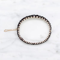 Glittering Graduated Bohemian Garnet Bracelet