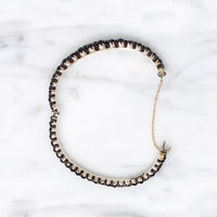 Glittering Graduated Bohemian Garnet Bracelet