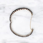 Glittering Graduated Bohemian Garnet Bracelet