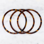 Three French Faux Tortoiseshell Bangles
