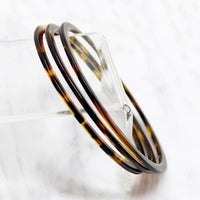 Three French Faux Tortoiseshell Bangles