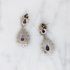 Sparkling Amethyst & Silver Earrings