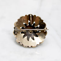 Beautifully Balanced Onyx & Gold Victorian Brooch