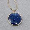 Moody Midnight Blue Lapis Pendant