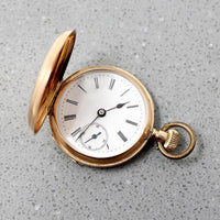 Pretty Fruit & Rabbit Engraved Pocket Watch