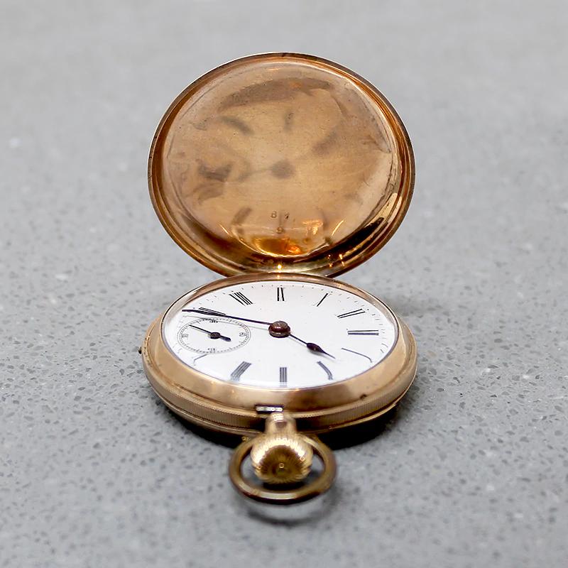 Pretty Fruit & Rabbit Engraved Pocket Watch