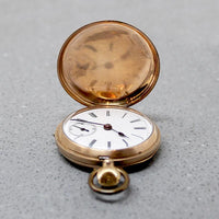 Pretty Fruit & Rabbit Engraved Pocket Watch