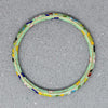 Green Cloisonné Bangle with Flowers
