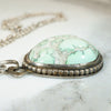 Incredible Turquoise in Silver Necklace Signed Skaggs