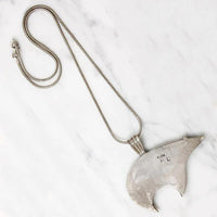 Brilliant Bear Pendant in Bold Stone & Shell Inlay